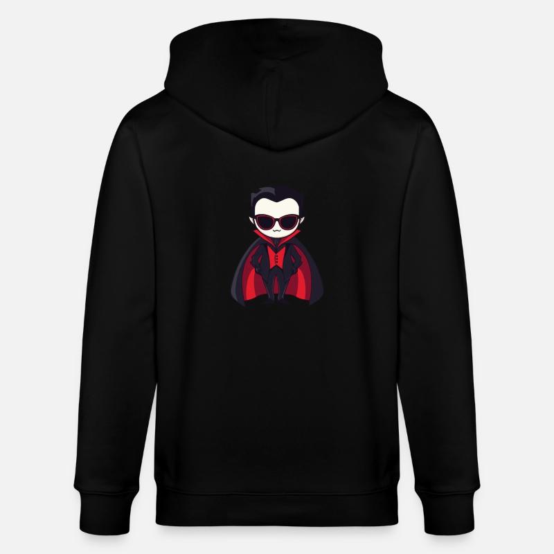 Vampire Halloween Cool - Stanley/Stella CULTIVATOR  Unisex Organic Hooded Jacket - black
