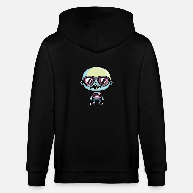 Zombie Halloween Cool - Veste à capuche bio CULTIVATOR Stanley/Stella Unisexe - noir