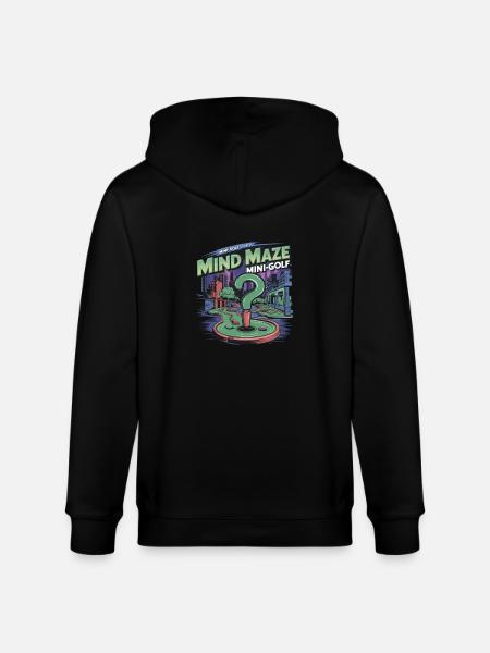 Golf Minigolf Minigolfer Golfer - Stanley/Stella Unisex Bio-Kapuzenjacke CULTIVATOR  - Schwarz