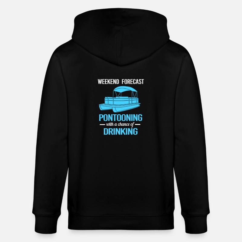 Pontonboot Boot Boote - Stanley/Stella Unisex Bio-Kapuzenjacke CULTIVATOR  - Schwarz