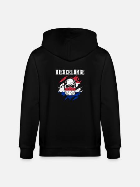 Pays-Bas Pays-Bas - Veste à capuche bio CULTIVATOR Stanley/Stella Unisexe - noir