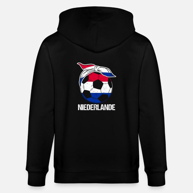 Pays-Bas Pays-Bas - Veste à capuche bio CULTIVATOR Stanley/Stella Unisexe - noir