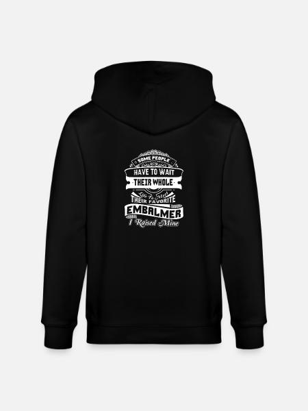Embalmer Proud Embalmer Parent - Stanley/Stella CULTIVATOR  Unisex Organic Hooded Jacket - black
