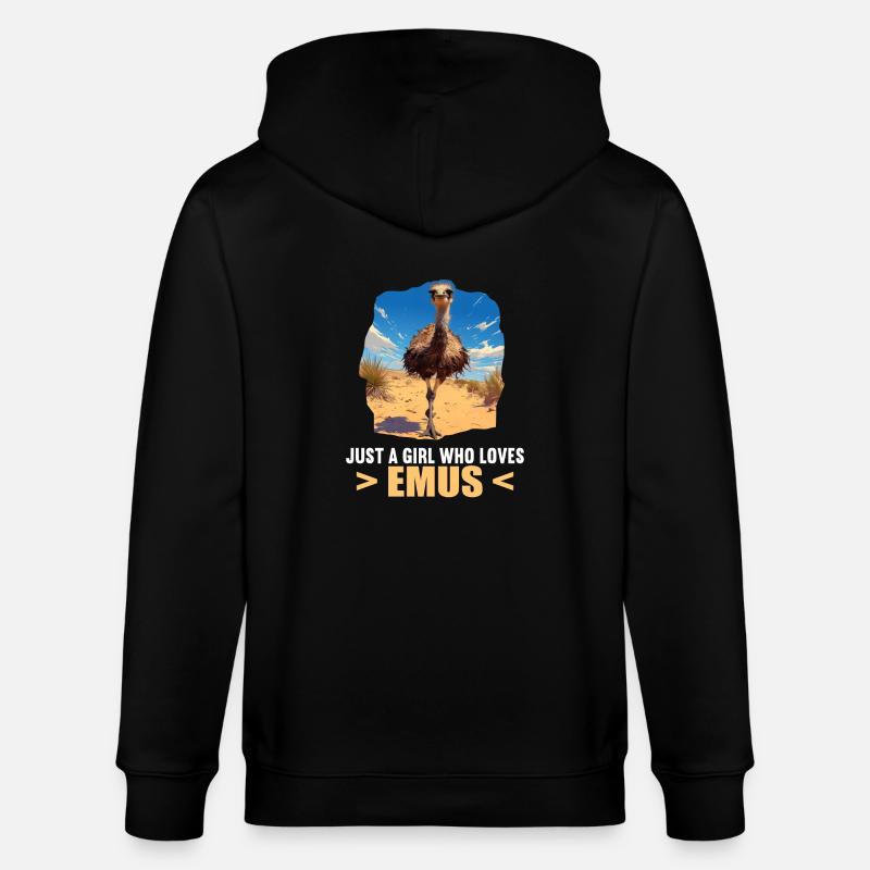 Emus Emu - Veste à capuche bio CULTIVATOR Stanley/Stella Unisexe - noir