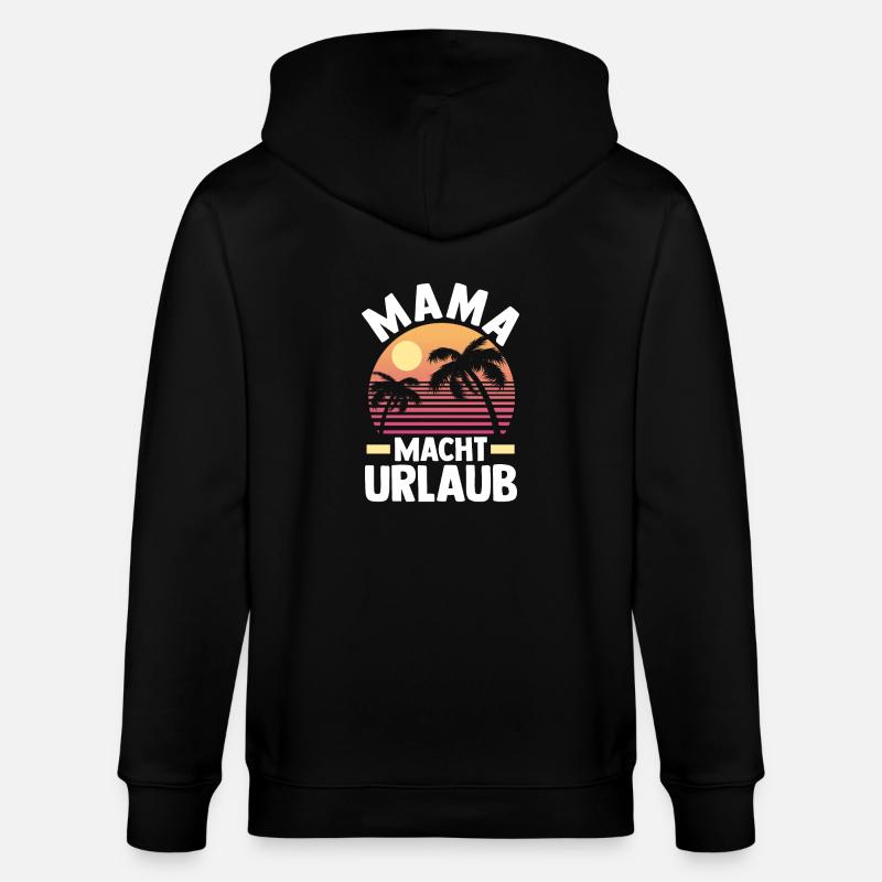 Vacancier Mère Maman - Veste à capuche bio CULTIVATOR Stanley/Stella Unisexe - noir