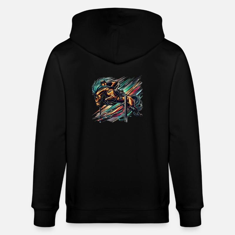 Cavalier d'exposition - Veste à capuche bio CULTIVATOR Stanley/Stella Unisexe - noir