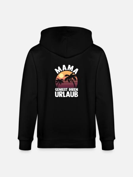 Vacancier Mère Maman - Veste à capuche bio CULTIVATOR Stanley/Stella Unisexe - noir