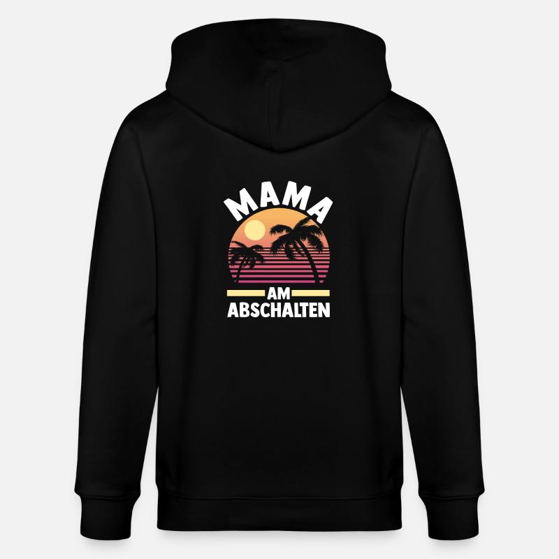 Vacancier Mère Maman - Veste à capuche bio CULTIVATOR Stanley/Stella Unisexe - noir
