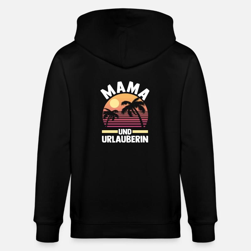 Vacancier Mère Maman - Veste à capuche bio CULTIVATOR Stanley/Stella Unisexe - noir
