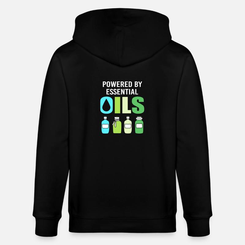 Ätherisches Öl - Stanley/Stella Unisex Bio-Kapuzenjacke CULTIVATOR  - Schwarz