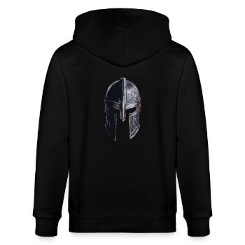 Kreuzritter Tempelritter Mittelalter - Stanley/Stella Unisex Bio-Kapuzenjacke CULTIVATOR  - Schwarz - Hinten - Anna (173cm)