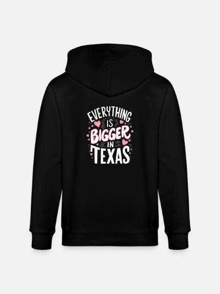 Texas State Texans Texas - Stanley/Stella CULTIVATOR  Unisex Organic Hooded Jacket - black