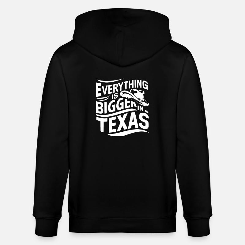 État du Texas Texans Texas - Veste à capuche bio CULTIVATOR Stanley/Stella Unisexe - noir
