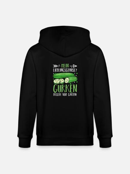 Gärtner Gurke Bauer Garten - Stanley/Stella Unisex Bio-Kapuzenjacke CULTIVATOR  - Schwarz