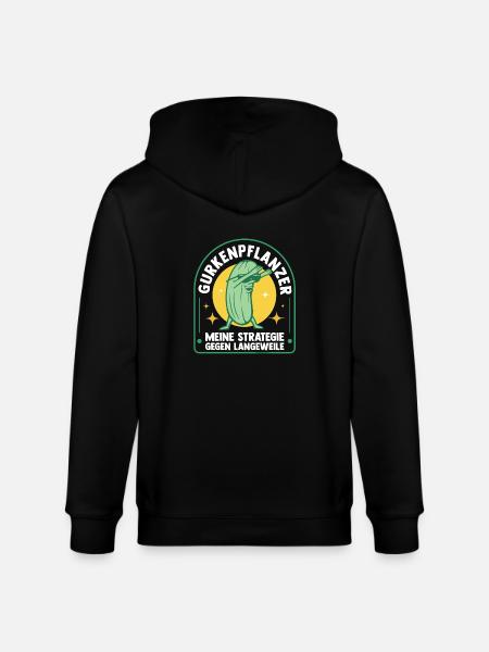 Gärtner Gurke Bauer Garten - Stanley/Stella Unisex Bio-Kapuzenjacke CULTIVATOR - Schwarz