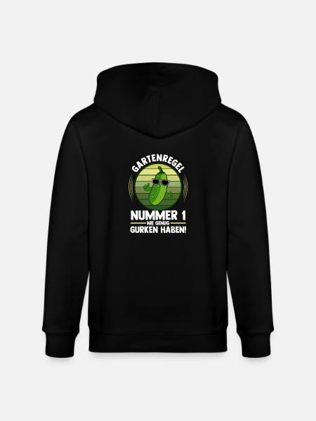 Gärtner Gurke Bauer Garten - Stanley/Stella Unisex Bio-Kapuzenjacke CULTIVATOR - Schwarz