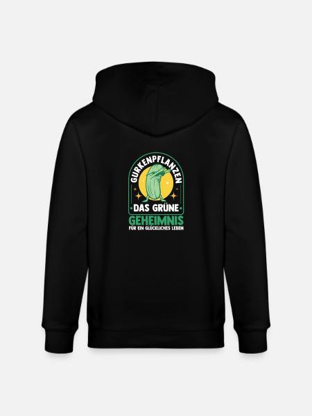 Gärtner Gurke Bauer Garten - Stanley/Stella Unisex Bio-Kapuzenjacke CULTIVATOR  - Schwarz