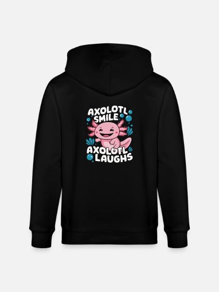 Poisson axolotl - Veste à capuche bio CULTIVATOR Stanley/Stella Unisexe - noir