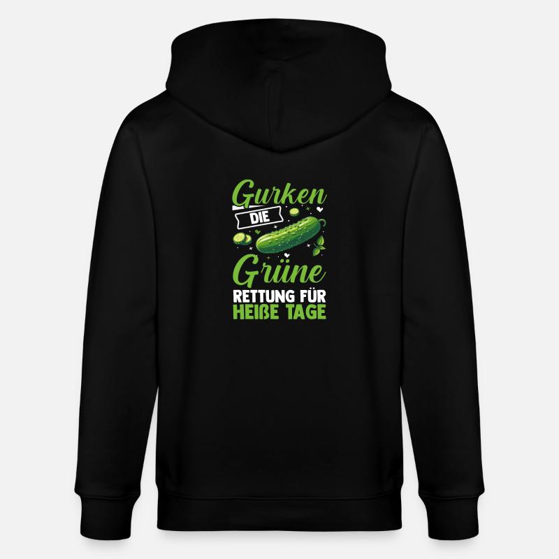 Jardinier Concombre Jardin fermier - Veste à capuche bio CULTIVATOR Stanley/Stella Unisexe - noir