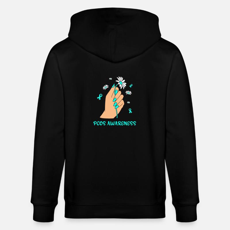 Pcos-Bewusstsein - Stanley/Stella Unisex Bio-Kapuzenjacke CULTIVATOR  - Schwarz