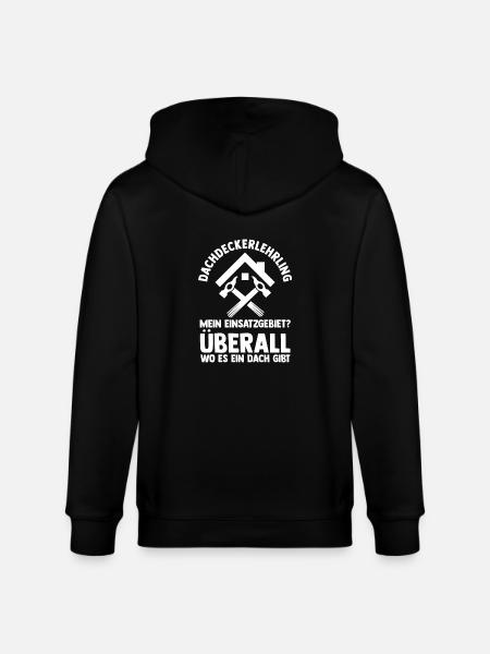 Roofing training apprentice Auzbi roofer - Stanley/Stella CULTIVATOR  Unisex Organic Hooded Jacket - black