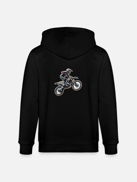 Motocross - Stanley/Stella CULTIVATOR Unisex Organic Hooded Jacket - black