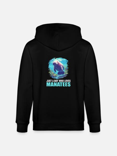 Seekuh Manatees Manatee - Stanley/Stella CULTIVATOR  Unisex Organic Hooded Jacket - black