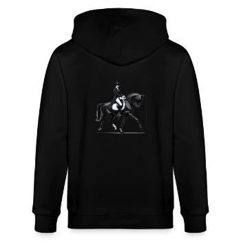 Cavalière de dressage - Veste à capuche bio CULTIVATOR Stanley/Stella Unisexe - noir - Dos - Anna (173cm)