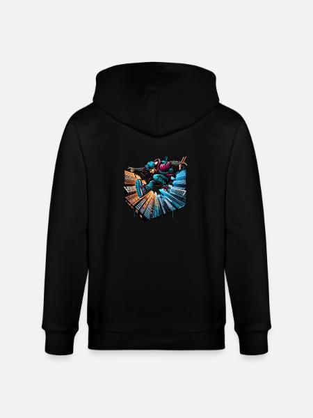 Parkour - Stanley/Stella Unisex Bio-Kapuzenjacke CULTIVATOR  - Schwarz