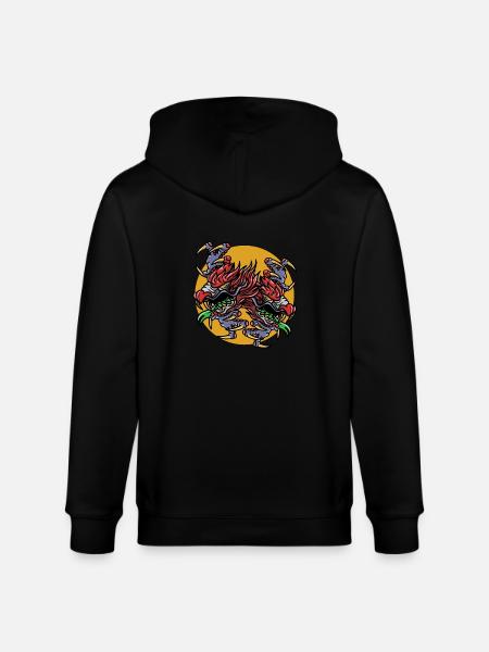 Magic Dungeon Dragon Fantasy RPG - Stanley/Stella økologisk unisex-hættejakke CULTIVATOR  - sort