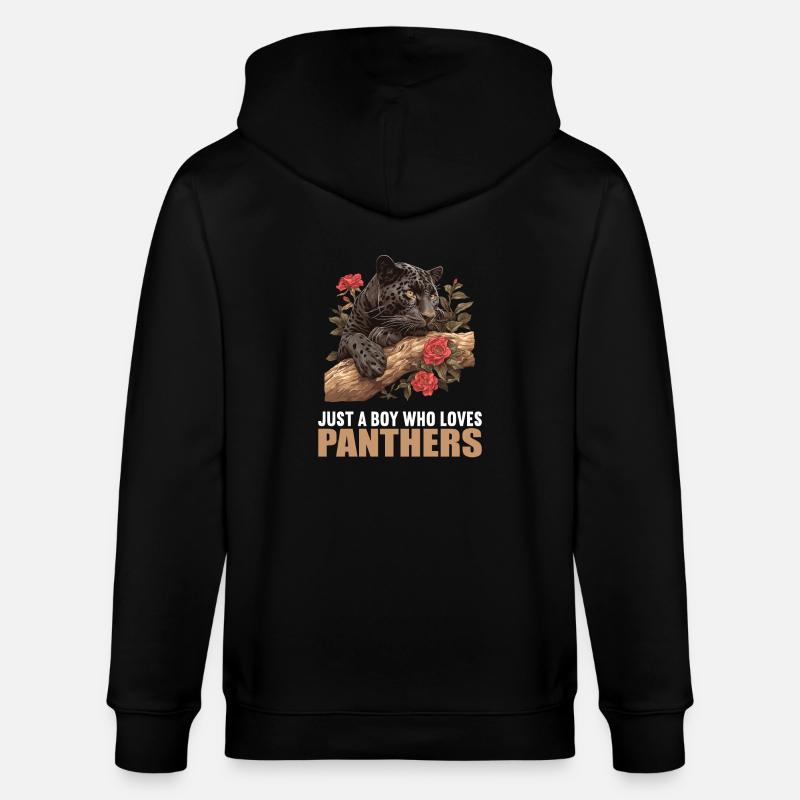Panthers Panther - Stanley/Stella Unisex Bio-Kapuzenjacke CULTIVATOR  - Schwarz
