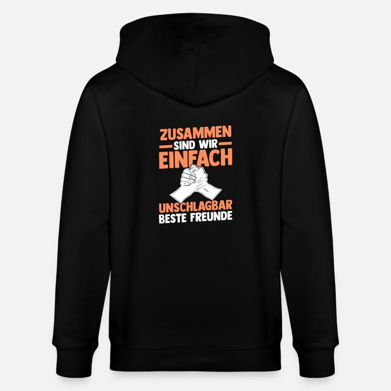 Beste Freunde - Stanley/Stella Unisex Bio-Kapuzenjacke CULTIVATOR  - Schwarz