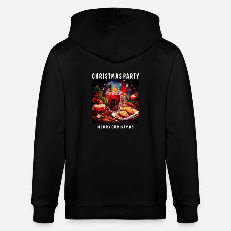 FÊTE DE NOËL JOYEUX NOËL - Veste à capuche bio CULTIVATOR Stanley/Stella Unisexe - noir