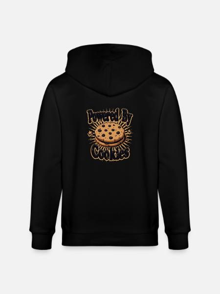 POWERED BY COOKIES - Stanley/Stella CULTIVATOR  Unisex Organic Hooded Jacket - black
