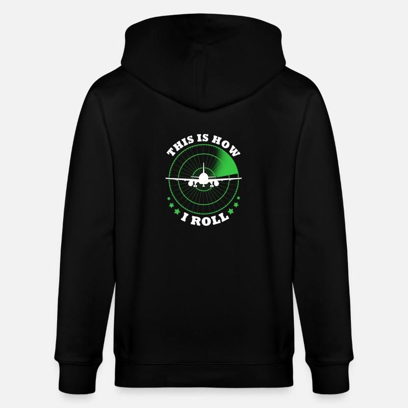 Pilote d’avion - Veste à capuche bio CULTIVATOR Stanley/Stella Unisexe - noir