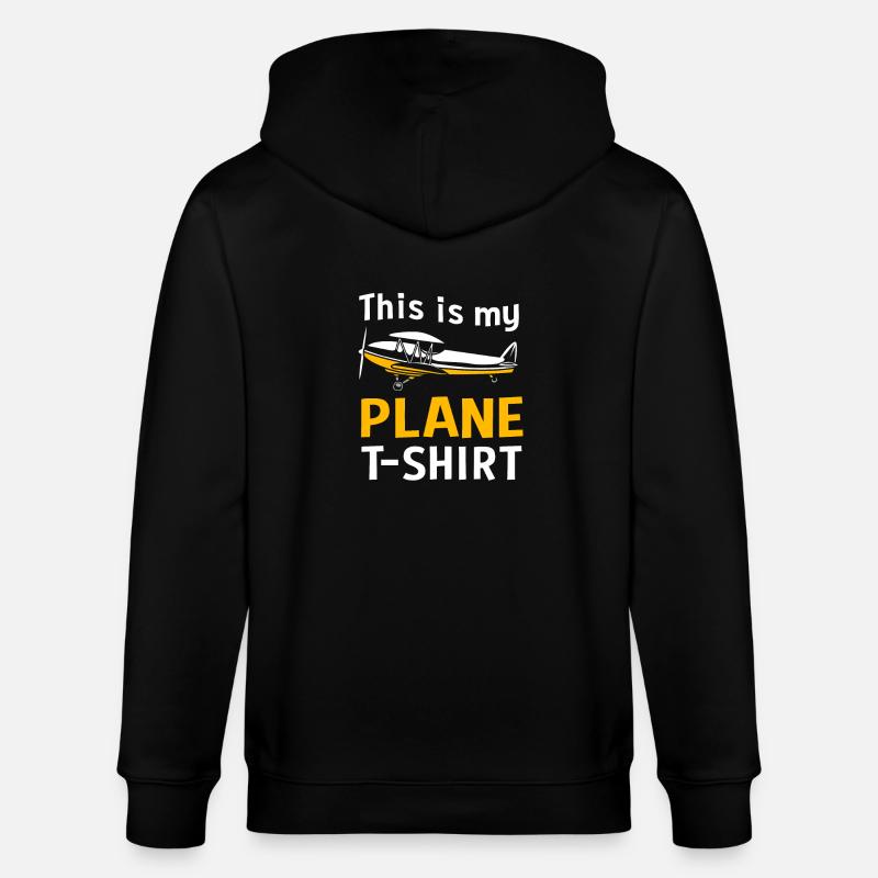 Pilot Flugzeug - Stanley/Stella Unisex Bio-Kapuzenjacke CULTIVATOR  - Schwarz