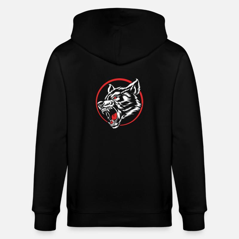 Werwolf - Stanley/Stella Unisex Bio-Kapuzenjacke CULTIVATOR  - Schwarz