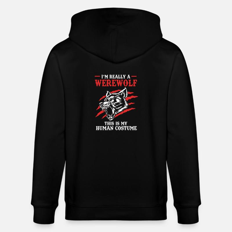 Werwolf - Stanley/Stella Unisex Bio-Kapuzenjacke CULTIVATOR - Schwarz