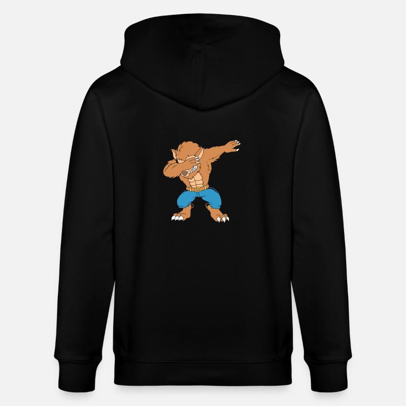 Werwolf - Stanley/Stella Unisex Bio-Kapuzenjacke CULTIVATOR  - Schwarz