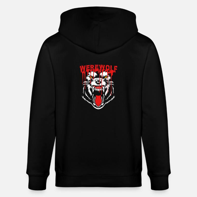 Werwolf - Stanley/Stella Unisex Bio-Kapuzenjacke CULTIVATOR  - Schwarz