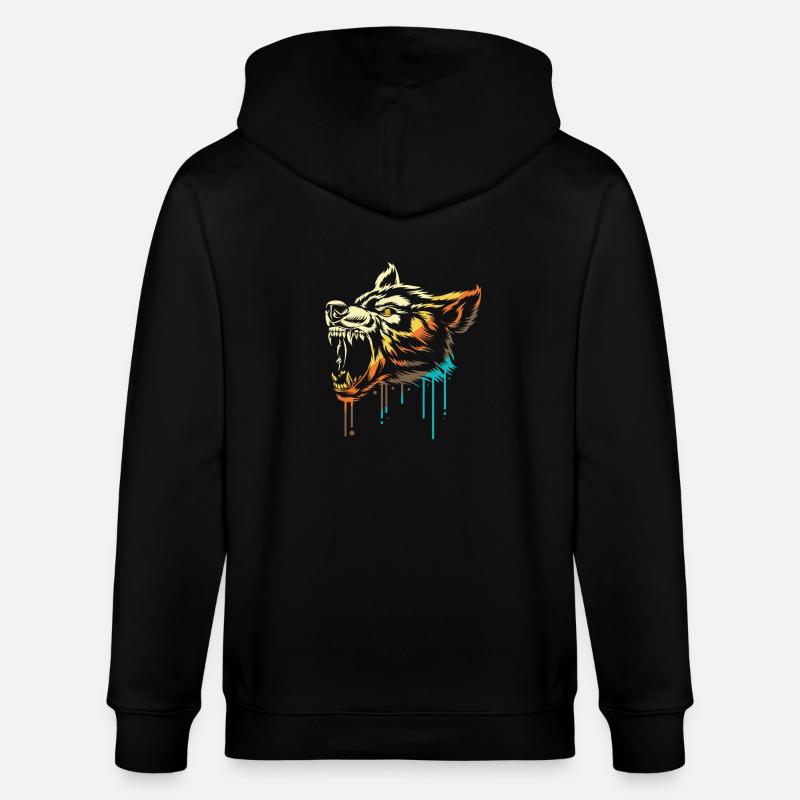 Werwolf - Stanley/Stella Unisex Bio-Kapuzenjacke CULTIVATOR  - Schwarz
