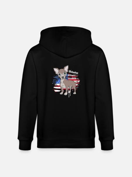 Chihuahua - Stanley/Stella CULTIVATOR  Unisex Organic Hooded Jacket - black