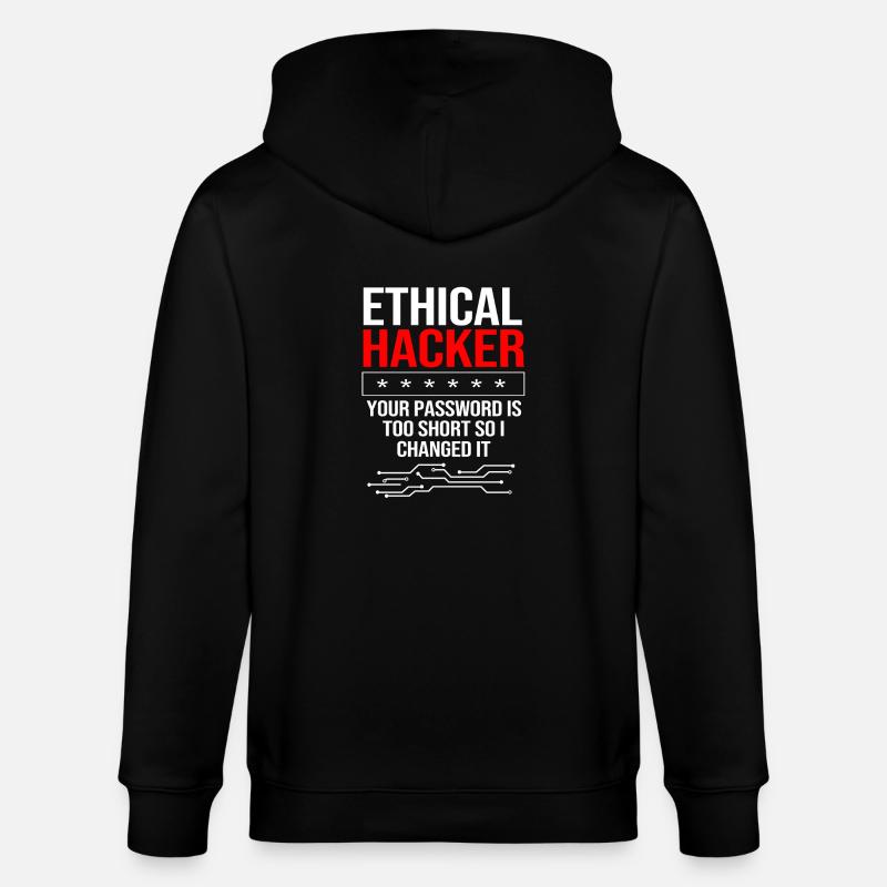 Cybersecurity Cyber Programmierer Hacker - Stanley/Stella Unisex Bio-Kapuzenjacke CULTIVATOR  - Schwarz
