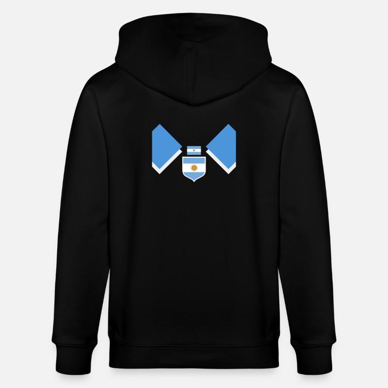 Argentine Cadeau Argentine Drapeau argentin - Veste à capuche bio CULTIVATOR Stanley/Stella Unisexe - noir