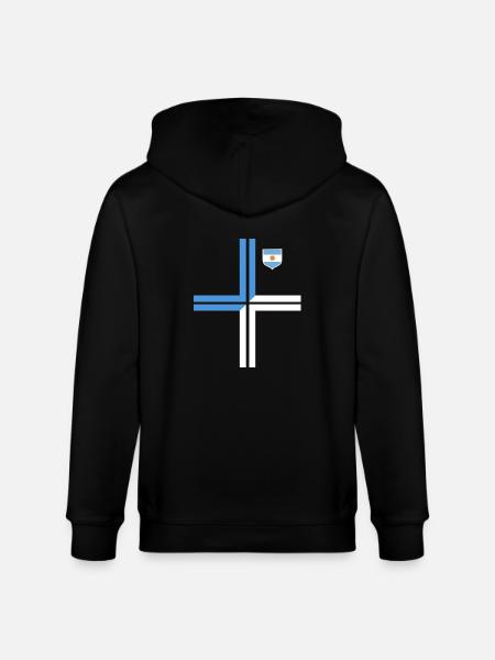 Argentine Cadeau Argentine Drapeau argentin - Veste à capuche bio CULTIVATOR Stanley/Stella Unisexe - noir