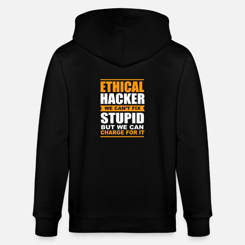 Cyber programmeur cybersécurité Hacker - Veste à capuche bio CULTIVATOR Stanley/Stella Unisexe - noir