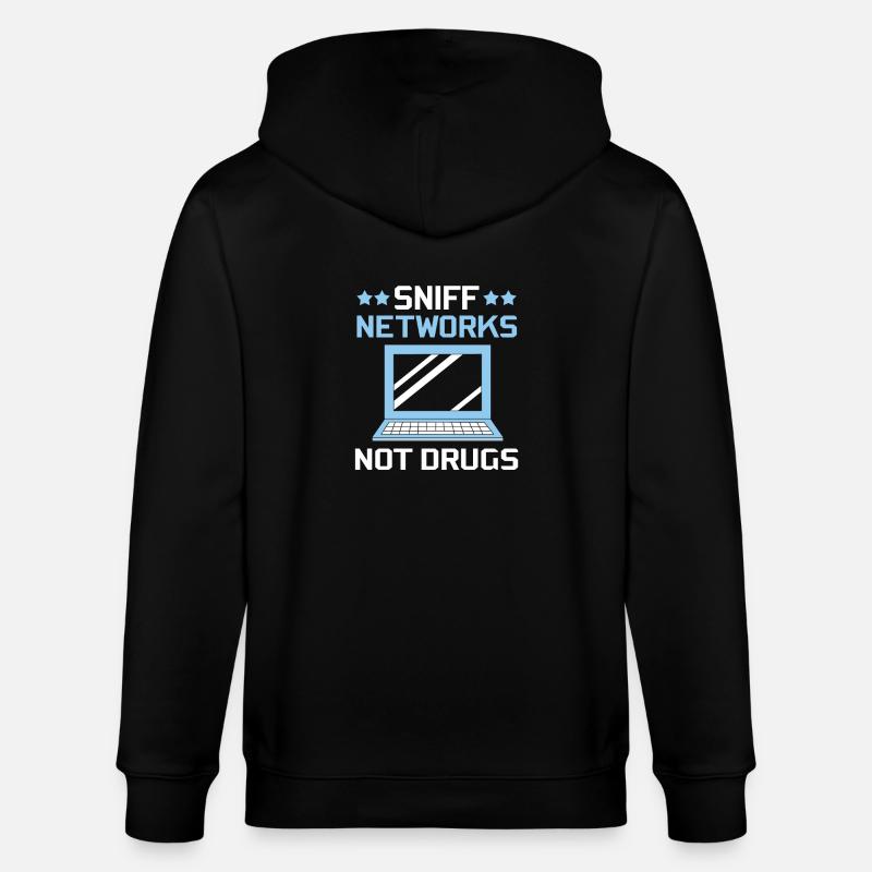 Cybersecurity Cyber Programmer Hacker - Stanley/Stella CULTIVATOR  Unisex Organic Hooded Jacket - black