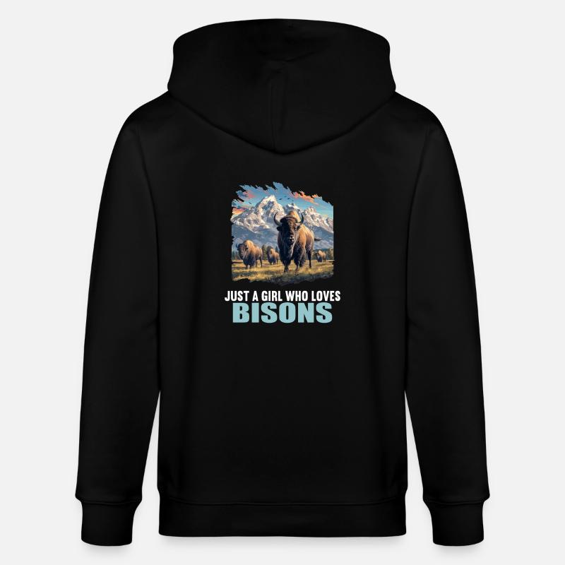 Bisons Bison - Veste à capuche bio CULTIVATOR Stanley/Stella Unisexe - noir