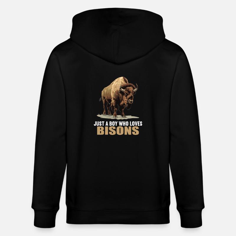 Bisons Bison - Veste à capuche bio CULTIVATOR Stanley/Stella Unisexe - noir