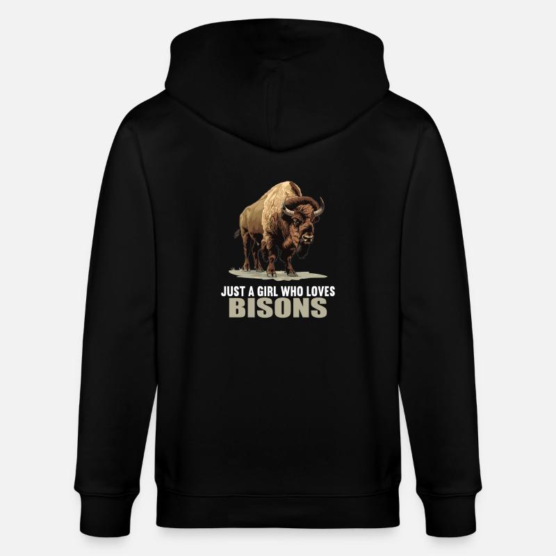 Bisons Bison - Veste à capuche bio CULTIVATOR Stanley/Stella Unisexe - noir